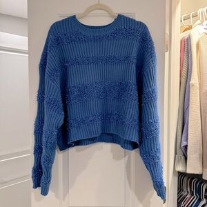 NWOT Le Lis Blue Crew Neck Sweater